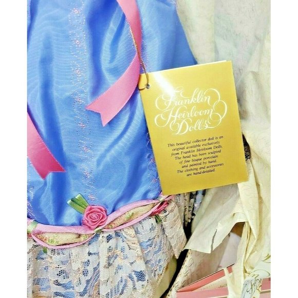 Vintage Rare Retired Catherine & The Poetry Of The Fan Franklin Heirlooms Doll - Picture 7 of 12